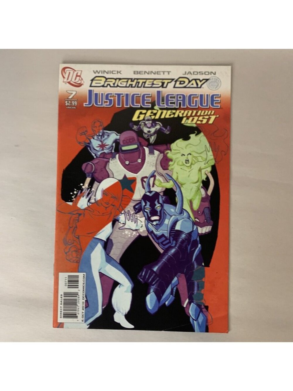 Justice League Generation Lost #7 2010 DC Brightest Day VF Booster Gold